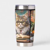 Ihre 3 Cat Fotos Künstlerisch Thermobecher (Vorderseite)