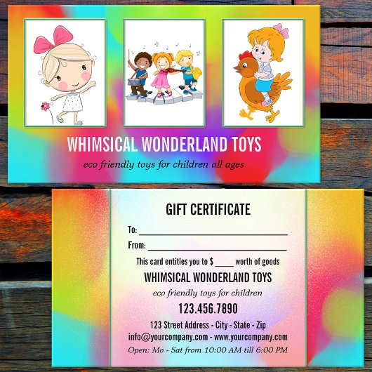 Ihre 3-Foto-Spielzeugspeicher-Geschenkkarte