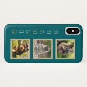 IHRE 3 FOTOS & individuelle Name Telefongehäuse Case-Mate iPhone Hülle (Rückseite (Horizontal))