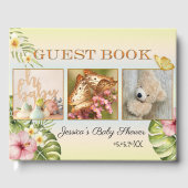 Ihre 3 Fotos Niedliche Blumenkinderdusche Gästebuch (Vorderseite)