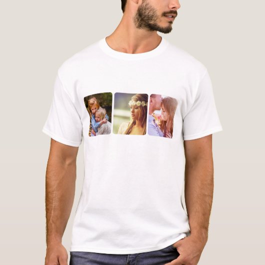 Ihre 3 Fotos Template T - Shirt (Vorderseite)