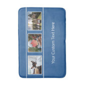 IHRE 3 FOTOS & TEXT - individuelle Badmatten Badematte (Vorderseite Vertikal)