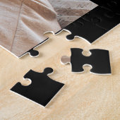 Ihre 3 Fotos und Skriptnamen in Schwarz Puzzle (Seite)