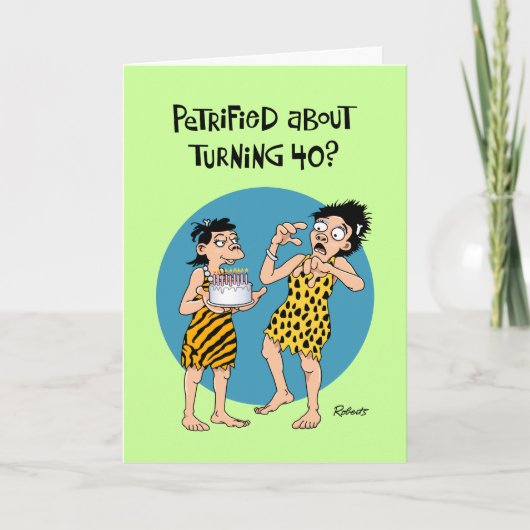 Ihre 40. Geburtstagskarte Karte (Vorderseite)