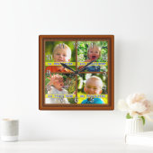 Ihre 4 Bilder Personalisiertes Foto Uhr Geschenk I (Zuhause)