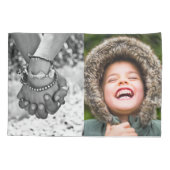 Ihre 4-Foto-Pillowcase-Vorlage Kissenbezug (Rückseite)