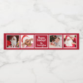 IHRE 4 Foto Textilabkleber Wasserflaschenetikett (Einzelnes Label)