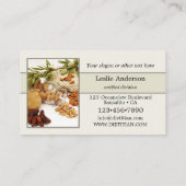 Ihre 4 Fotos Diätetiker oder Nutrionist Elegante Visitenkarte (Rückseite)