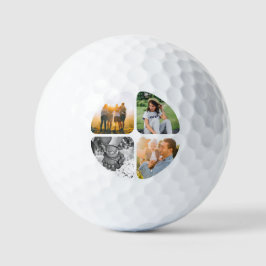Ihre 4 Fotos gerundet Golfball