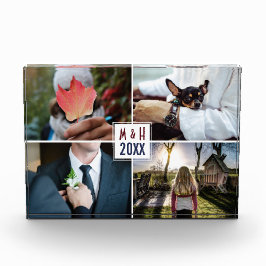 IHRE 4 FOTOS kundenspezifischer Monogramm u.