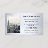 Ihre 4 Fotos Metallic Portfolio Business Card Visitenkarte (Rückseite)