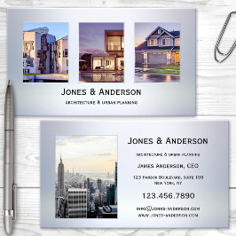 Ihre 4 Fotos Metallic Portfolio Business Card Visitenkarte