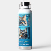 Ihre 4 Fotos Türkis Blau Trinkflasche (Rückseite)