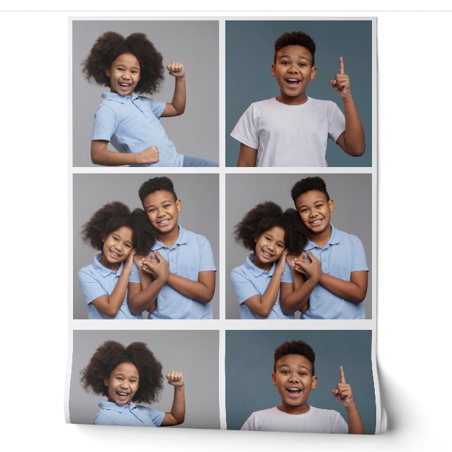 IHRE 4 Fotos & Wunschfarbe Tapete (Abrollen)
