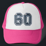 Ihre 60. Geburtstagsparty Truckerkappe<br><div class="desc">Meilenstein 60. Geburtstagsparty Trucker Hat für eine Frau,  die 60 Jahre alt wird</div>