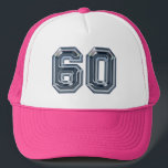 Ihre 60. Geburtstagsparty Truckerkappe<br><div class="desc">Meilenstein 60. Geburtstagsparty Trucker Hat für eine Frau,  die 60 Jahre alt wird</div>