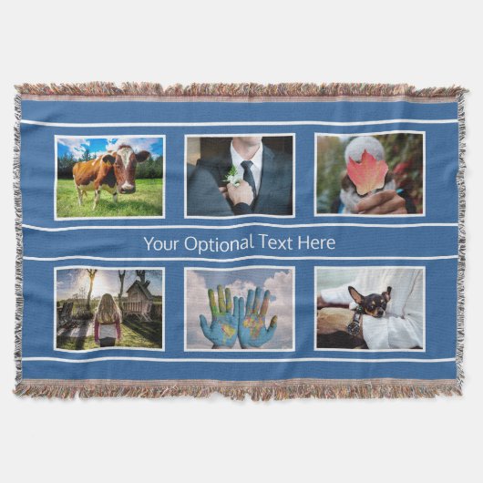 IHRE 6 FOTOS & TEXT werfen eine Decke (Vorderseite)