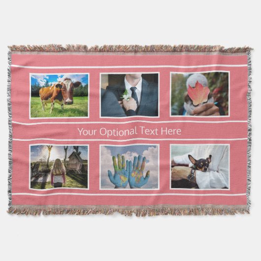 IHRE 6 FOTOS & TEXT werfen eine Decke (Vorderseite)