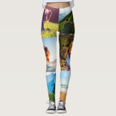 Ihre 6 Fotos Vorlagenrand Leggings drucken (Vorderseite)