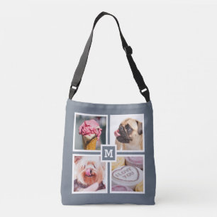 IHRE 8 FOTO- u. MONOGRAMM-Taschen Tragetaschen Mit Langen Trägern