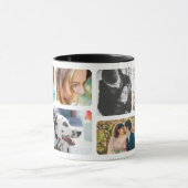 Ihre 8 Fotos Rounded Template Coated Tasse (Zentrum)