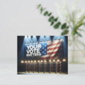 Ihre Abstimmung ist von Reklametafeln abhängig Postkarte (Stehend Vorderseite)
