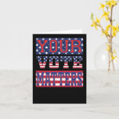 Ihre Abstimmung S - US-Aufkleber Karte (Gelbe Blume)