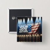 Ihre Abstimmung zählt Billboard Button (Vorne & Hinten)