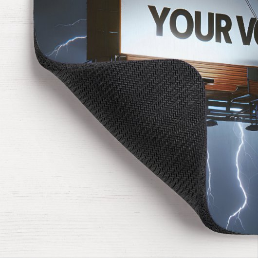 Ihre Abstimmung zählt Billboard Mousepad (Ecke)