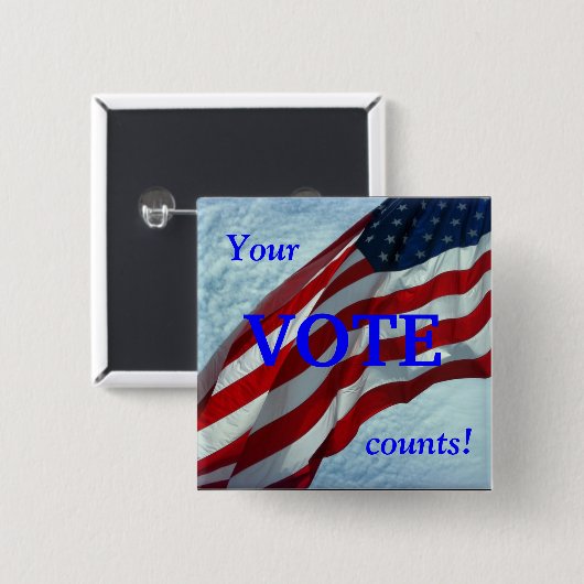 Ihre Abstimmungsergebnisse - Schaltfläche Wahlen Button (Vorne & Hinten)