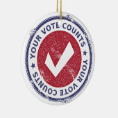 Ihre Abstimmungszählungen Keramik Ornament (Rechts)