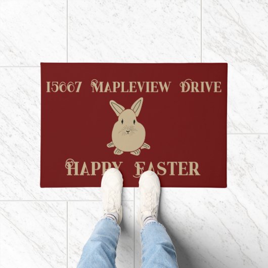 Ihre Adresse an einem Ostern Fußmatte (Indoor)