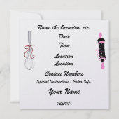 Ihre Anwesenheit ist erbeten Einladung (Rückseite)