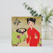 Ihre Anwesenheit ist gefragt Einladung (Stehend Vorderseite)