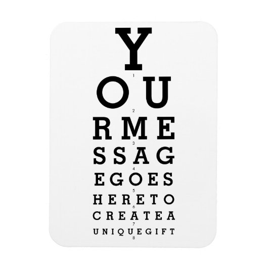 Ihre Anzeige-Optimiker-Spaß Magnet (Vertikal)