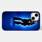 Ihre Ära – Blue Glow Aesthetic Hülle für iPhone (Rückseite (Horizontal))
