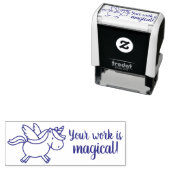 Ihre Arbeit ist Magical Teacher Briefmarke Unicorn Permastempel (Beispiel)