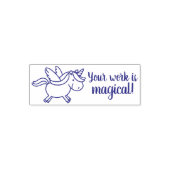 Ihre Arbeit ist Magical Teacher Briefmarke Unicorn Permastempel (Design)