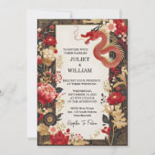 Ihre Asiatische Hochzeit mit moderner chinesischer Einladung (Vorderseite)