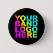 IHRE BAND-LOGO-BUTTONE BUTTON (Vorderseite)