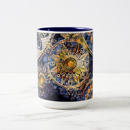 Ihre benutzerdefinierte 15 oz Zwei-Tonen-Tasse Zweifarbige Tasse (Mittel)