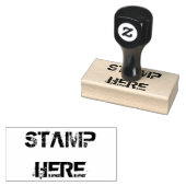 Ihre benutzerdefinierte 1,5" x 3" Briefmarke aus K Gummistempel (Stempel)