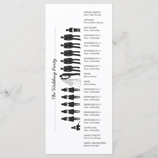 Ihre benutzerdefinierte 4" x 9"-Rackkarte Programm (Rückseite)