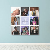 Ihre benutzerdefinierte Monogram-Wrapped Canvas Ca Leinwanddruck (Insitu (Holzboden))