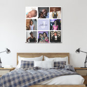 Ihre benutzerdefinierte Monogram-Wrapped Canvas Ca Leinwanddruck (Insitu (Schlafzimmer))