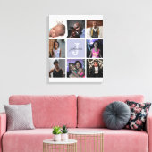 Ihre benutzerdefinierte Monogram-Wrapped Canvas Ca Leinwanddruck (Insitu (Wohnzimmer))