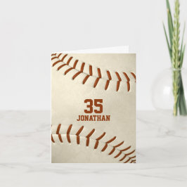 Ihre benutzerdefinierte Nachricht einfache Basebal Karte