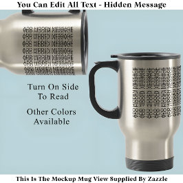 Ihre benutzerdefinierte versteckte Nachricht 149BS Reisebecher