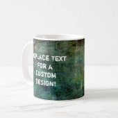 Ihre benutzerdefinierten dunkelfarbenen Textgrunze Kaffeetasse (Vorderseite Links)