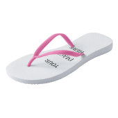 Ihre benutzerdefinierten rosa-farbigen Flip-Flops Badesandalen (Schrägansicht)